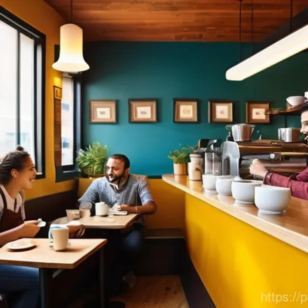 고객경험 디자인에서의 지속적인 개선 방법 - **Prompt 1: Active Listening in a Brazilian Café**
Detailed image of a cozy, inviting Brazilian ...
