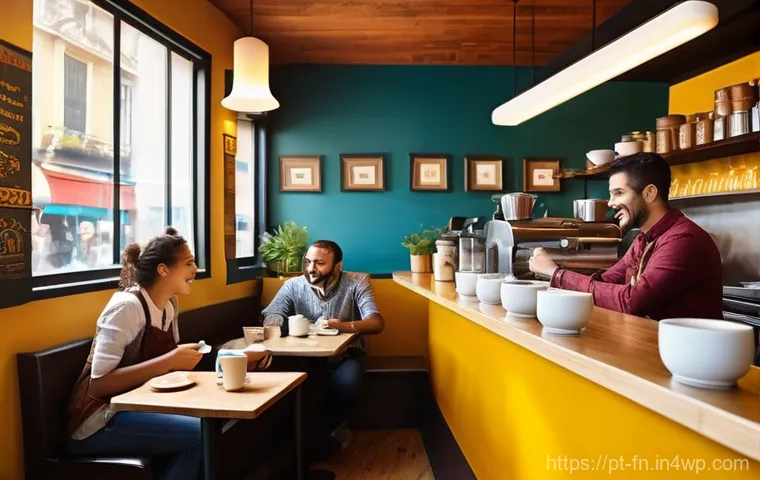 고객경험 디자인에서의 지속적인 개선 방법 - **Prompt 1: Active Listening in a Brazilian Café**
Detailed image of a cozy, inviting Brazilian ...