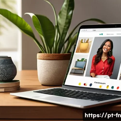 Home 33 선진 기업의 고객경험 디자인 사례 - A modern Brazilian e-commerce customer interacting with a personalized shopping platform on a sleek ...