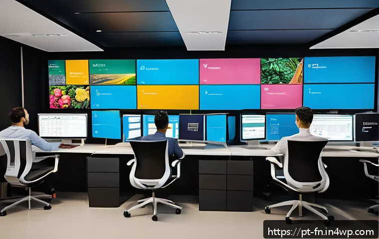 고객경험 디자인 도구와 플랫폼 비교 - A modern Brazilian office environment where a diverse team of professionals is collaboratively worki...